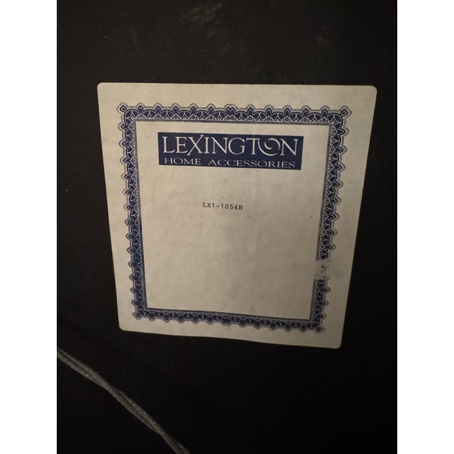 Lexington Furniture Vintage Lexington Home Accessories Gilt Botanical Panel Mirrors – Pair For Sale - Image 4 of 5