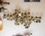 Large-scale vintage C. Jeré “Raindrops” wall sculpture featuring a striking composition of brass and copper discs in...