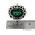 Vintage Platinum 950 Milgrain Natural Diamond and Tourmaline Ring, Size 7 For Sale - Image 12 of 12