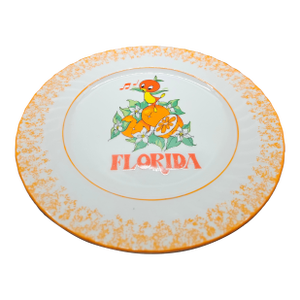 Vintage Disney World Orange Bird Mascot Plate