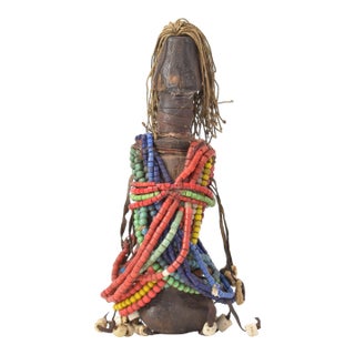 Early 20th Century Namchi Namji Beaded Fertility Doll Cameroon For Sale
