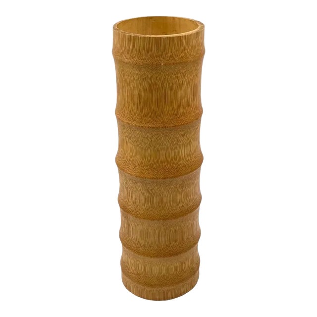 Hollywood Regency Bamboo Vase, Italy 1970 For Sale