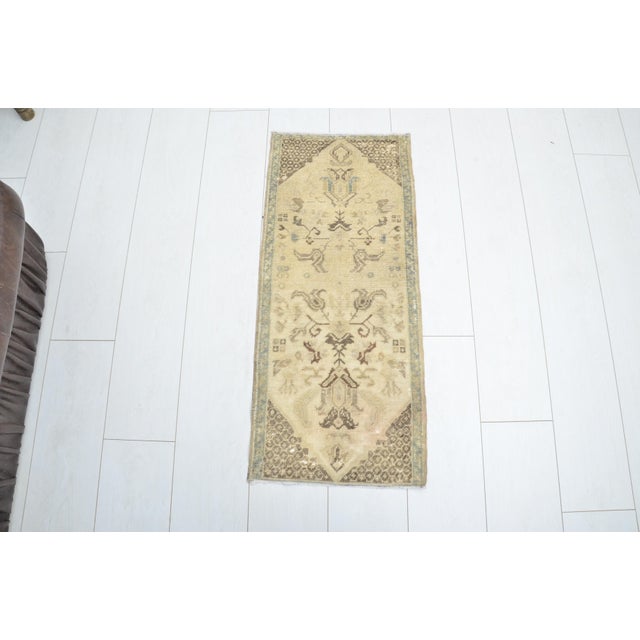 Handmade wool carpet in Turkish Anatolia , Vintage Oushak Rug,Turkish Vintage Anatolian Rug, Handmade wool Rug . One Of...