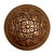 Victorian 1870s Antique American Bronze Door Knob W/ Rosette. 2 Pieces For Sale - Image 3 of 5