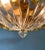 Murano Chandelier Ceiling Light Original Palmette, Amber Glasses and Transparent Glass For Sale In Los Angeles - Image 6 of 6
