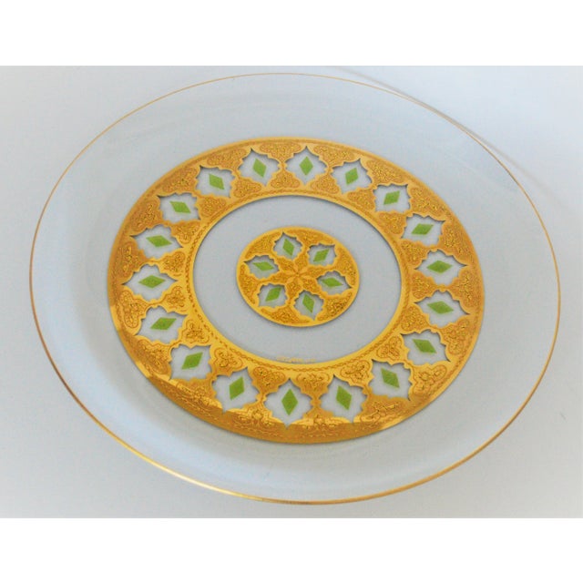 Culver Valencia Large Round Glass Platter Tray 14.5". The Platter is used in great condition, However may contain some...