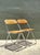 Vintage Italian Chrome and Cane Folding Chairs - A Pair For Sale - Image 4 of 18