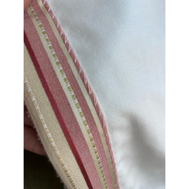 2020s Pristine Custom Drapes W/Valances. 6 Panels, 3 Valances, 3 Layers (Face, Flannel & Lining) For Sale - Image 5 of 15
