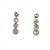 2.02 Ct Round Dangle Diamond Earrings - 2 Pieces For Sale - Image 4 of 4