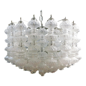 1960s Murano Bussolotti Chandelier by Seguso