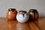 Black Ethnic Glazed Terracotta Ball Vases, 1970s, Set of 3 For Sale - Image 8 of 8