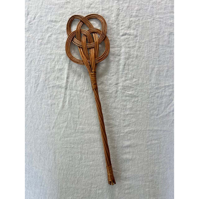 Wood Handmade Housekeeping Tools Broom and Rug Beater For Sale - Image 7 of 9