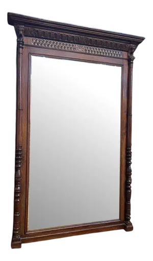 High Era Renaissance Style Mirror in Oak