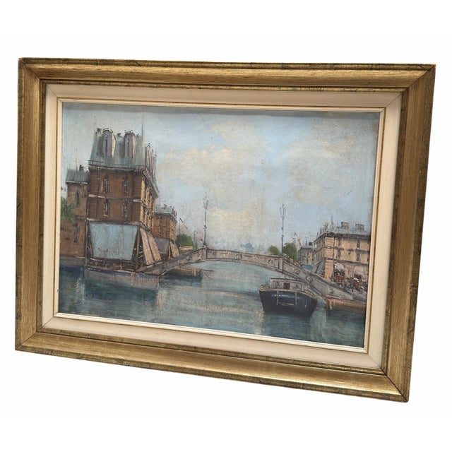 Italian Original Italian Seascape Oil Painting by L. De Ferrara For Sale - Image 3 of 4