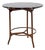 Pedestal Table in Metal with Portoro Marble Top, 1970s For Sale
