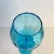 Vintage Empoli Optic Turquoise Blue Tall Italian Art Glass Vase 1960s Mid Century Modern For Sale - Image 6 of 12