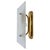 Gold Mid-Century Brass and Glass Wall Lights, 1980s, Set of 2 For Sale - Image 8 of 8