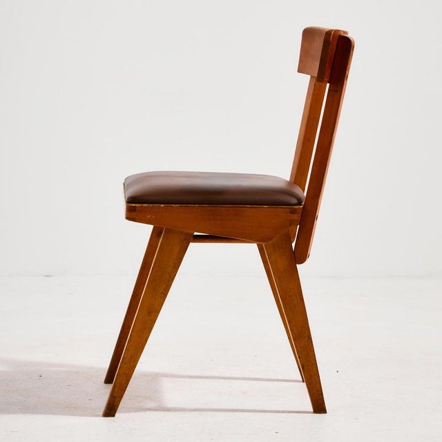 Vintage Side Chair in Oak For Sale - Image 4 of 18