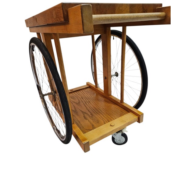 Wood 1960s Butcher Block Cart For Sale - Image 7 of 12