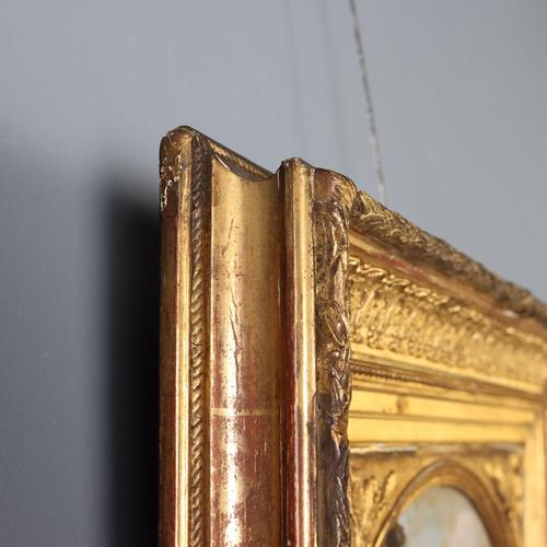 View of the Countryside with a Bell Tower, Oil on Canvas For Sale - Image 7 of 9