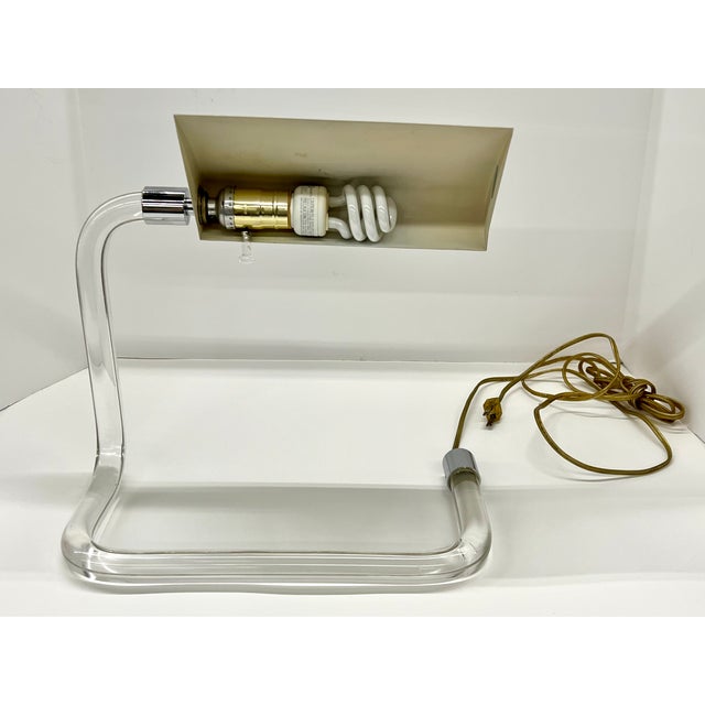 1960s Mid Century Modern Peter Hamburger Crylicord Desk Lamp for George Kovacs of Knoll International For Sale - Image 10 of 17