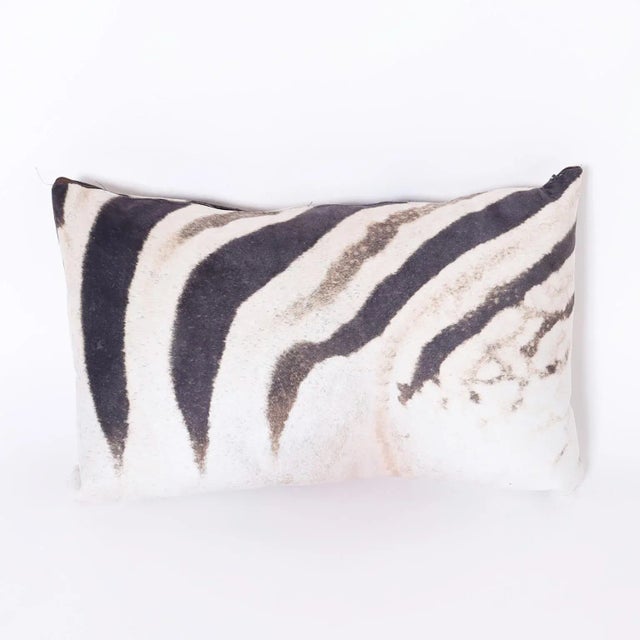 Pillows crafted in cowhide with printed zebra stripes with its own form and organic patterns. Please see our other...