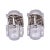 14k White Gold Pave 1.20ct Round Diamond Huggie Earrings - 2 Pieces For Sale - Image 4 of 8
