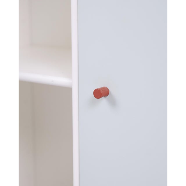 Brown Model 1118 Module Cabinet with Mint Green Doors and Brown Handles from Montana For Sale - Image 8 of 12