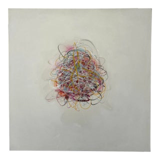 "Tantrum #11" Contemporary Original Abstract Mixed-Media Painting by Kymm Swank For Sale