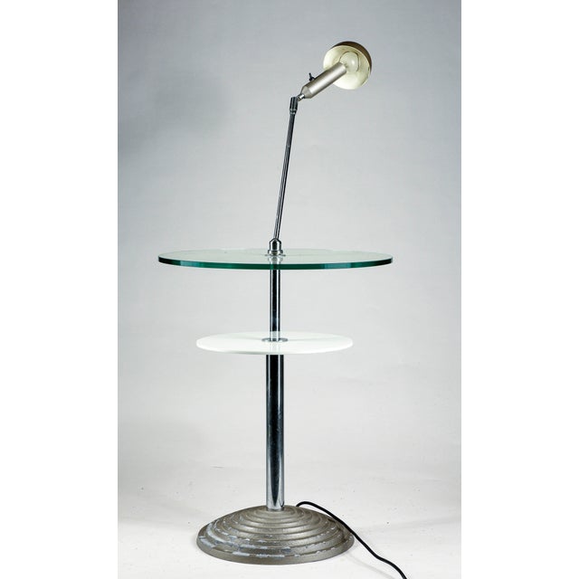Metal Reading Table with Articulated Lamp by Daniela Puppa and Franco Raggi for Fontana Arte, 1988 For Sale - Image 7 of 13