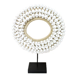 Handmade White Shell Necklace For Sale