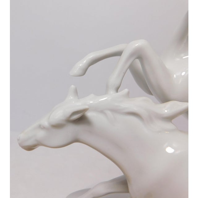 Carl Scheidig Galloping Horses – Gräfenthal German Porcelain Sculpture For Sale - Image 13 of 18