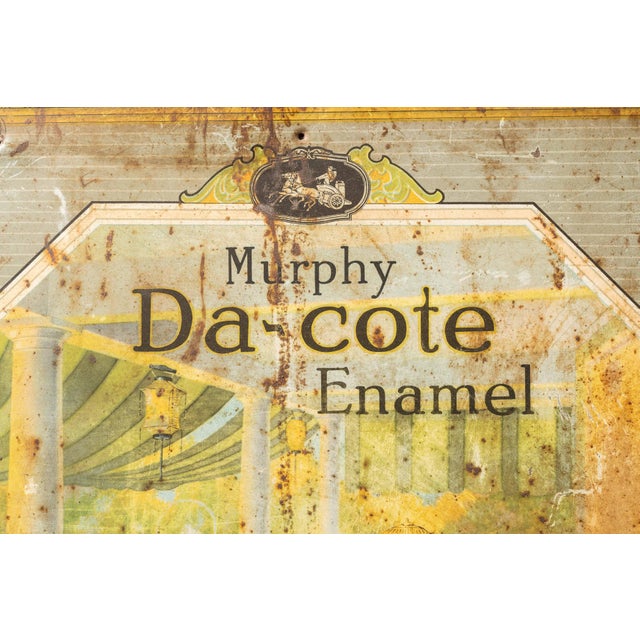 1910s Murphy Da Cote Enamel Tin Lithograph Display For Sale In Chicago - Image 6 of 7
