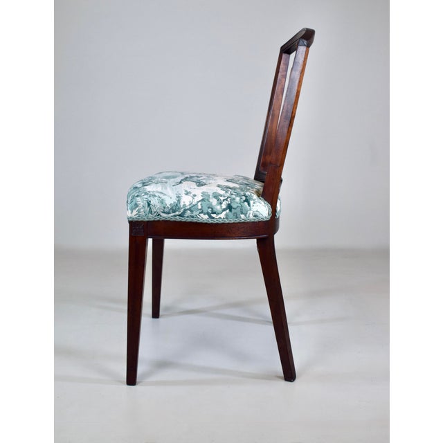 Burgundy 19th Century Mahogany Equestrian Side Chair For Sale - Image 8 of 10
