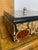 Late 20th Century Lacquered Wooden Lidded Box With Inlaid Exotic Tree Ring Veneer For Sale - Image 4 of 8