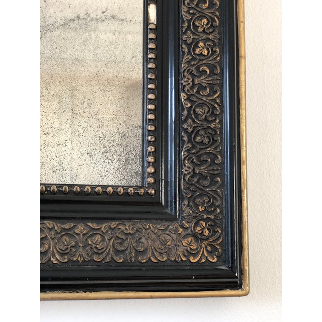 Large Antique French Louis Philippe Full-Length Giltwood Mirror, Late 19th Century For Sale - Image 6 of 10