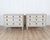 A charming pair of Swedish Gustavian-style painted chests of drawers, dating to the early 20th century, inspired by the...