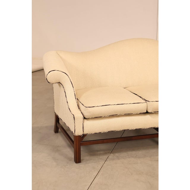 Ethan Allen Vintage Chippendale Style Upholstered Sofa For Sale - Image 13 of 18