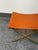2020s Cb2 Leather Director's Stool For Sale - Image 5 of 12