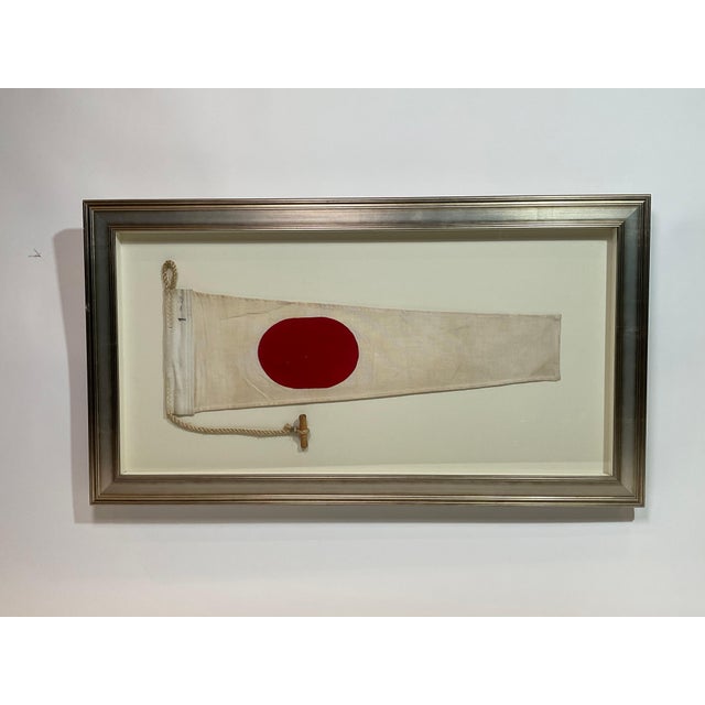 Framed Maritime Signal Flag Number 1 For Sale - Image 4 of 8