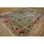 1930s Green Floral Antique Chinese Art Deco Carpet 9'9"x13'8" Knotted Wool Rug For Sale - Image 4 of 11