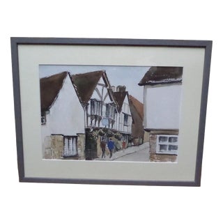 Ronald Birch, Angel Inn, 1978, Watercolour on Paper, Framed For Sale
