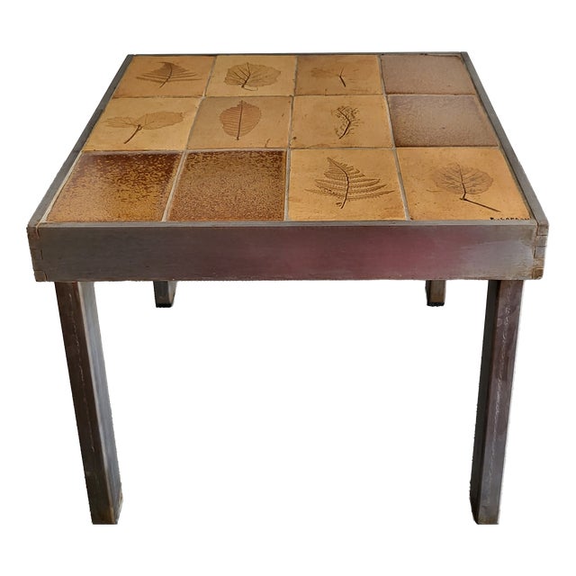 French Riviera Herbarium Coffee Table by Roger Capron, 1970 For Sale