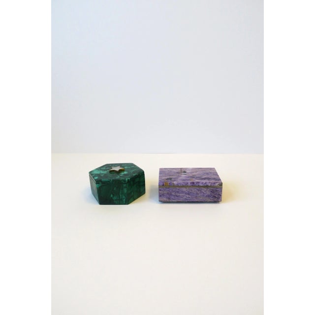 Purple Jewelry Box Purple Charoite For Sale - Image 8 of 12