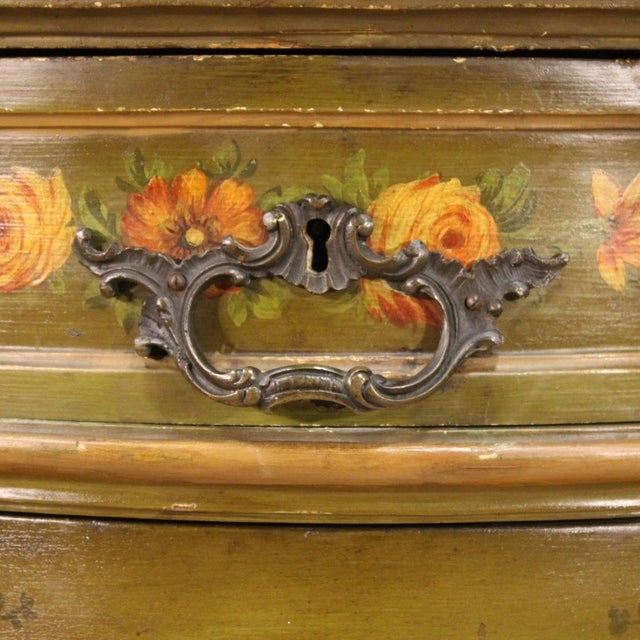 1930s Venetian Painted Corner Credenza, 1930 For Sale - Image 5 of 12