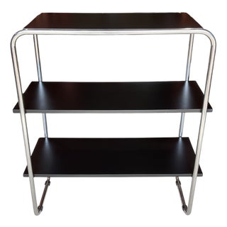 Vintage Bauhaus Tubular Steel Shelf by Marcel Breuer For Sale