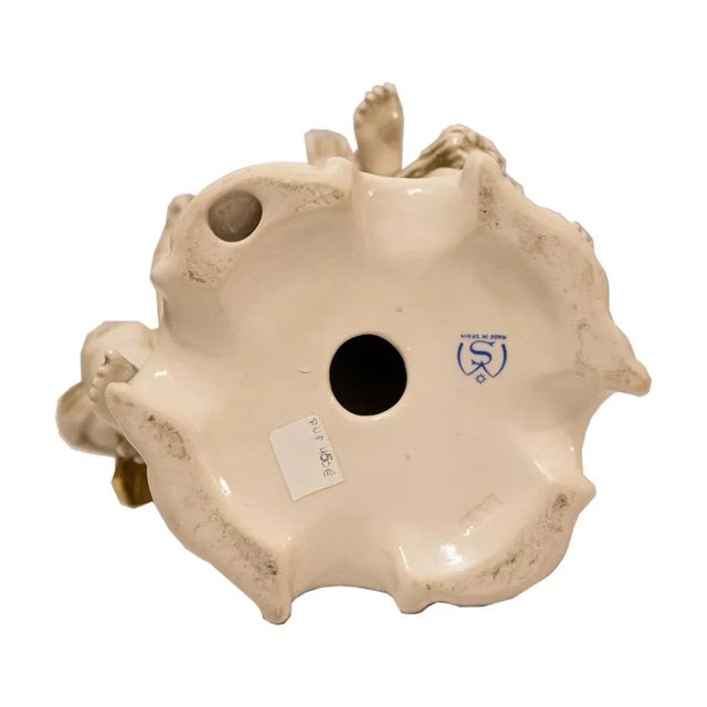 German Porcelain Sculpture with Children Motifs, 1950 For Sale - Image 6 of 7