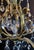 Antique French Brass & Crystal Birdcage Chandelier – 5 Light For Sale - Image 15 of 17