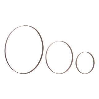 Iron Metal Rings Wall Display (Set of 3) For Sale