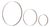 Iron Metal Rings Wall Display (Set of 3) For Sale